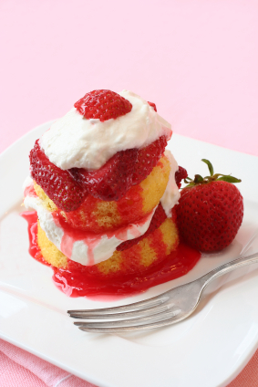 Shortcake With Strawberries Shortcake With Strawberries picture